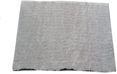 RRcrafts 2 cm  X 4 cm Cotton Runner(Rectangle, Grey)