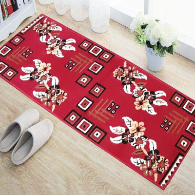 RUGS EXPERTS Red Acrylic Runner(2 cm,  X 5 cm, Rectangle)