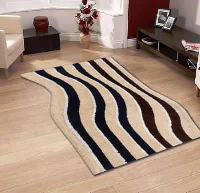 Multitex Gold Polyester Carpet(150 cm,  X 60 cm, Rectangle)