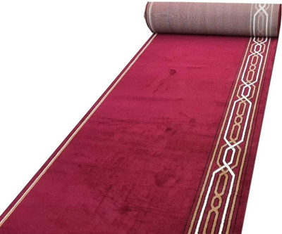 Scarpet Red Acrylic Carpet(120 cm,  X 720 cm, Rectangle)