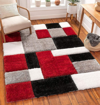 SPA Furnishing Multicolor Polyester Carpet(152.4 cm,  X 213.36 cm, Rectangle)