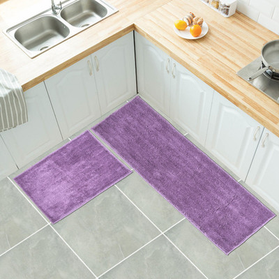 Choggli 40 cm  X 120 cm Cotton Carpet(Rectangle, Purple)