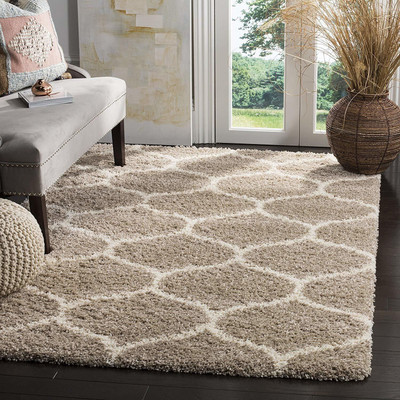 AyanCarpets Beige Polyester Carpet(3 ft,  X 5 ft, Rectangle)