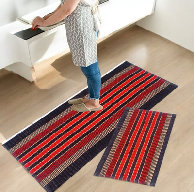 ROUSN Red Cotton Runner(40 cm,  X 120 cm, Rectangle)