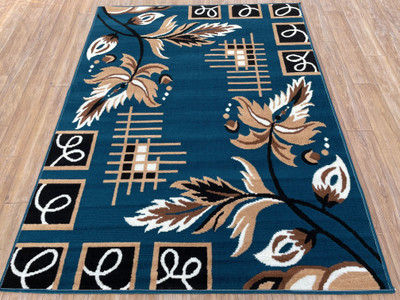 TAHNOORCARPET 90 cm  X 150 cm Acrylic Carpet(Rectangle, Blue)
