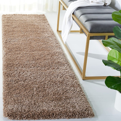 RM Handloom Brown Polyester Runner(60 cm,  X 120 cm, Rectangle)