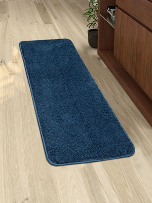Saral Home Blue Cotton Runner(45 cm,  X 120 cm, Rectangle)