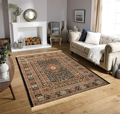 Sana Carpet Multicolor Silk Carpet(5 ft,  X 7 ft, Rectangle)