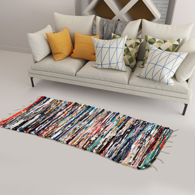 RRC Multicolor Cotton Runner(2 ft,  X 6 ft, Rectangle)