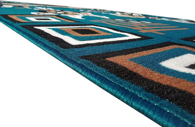 HassanCarpet 5 cm  X 7 cm Acrylic Carpet(Rectangle, Multicolor)
