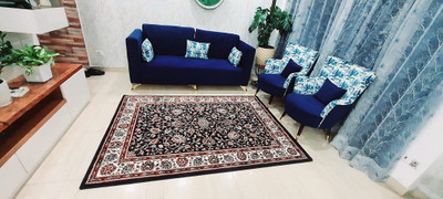HR CARPET Multicolor Silk Carpet(4 ft.,  X 6 ft., Rectangle)