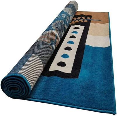 IP FASHION 180 cm  X 243 cm Polyester Carpet(Rectangle, Blue)