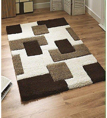 RM Handloom Multicolor Polyester Carpet(4 ft,  X 6 ft, Rectangle)
