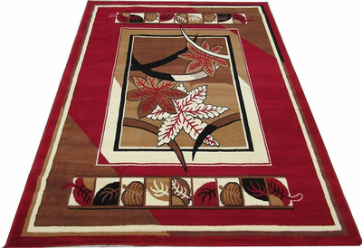 HASSANCARPETS 5 cm  X 7 cm Acrylic Carpet(Rectangle, Multicolor)