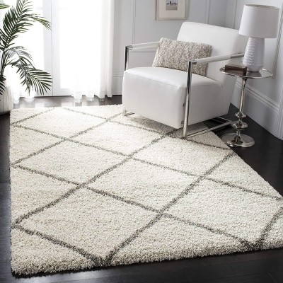 ZARACARPETS Beige Acrylic Carpet(3 ft,  X 5 ft, Rectangle)