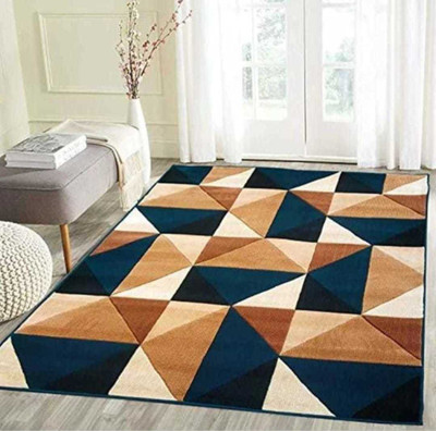 Acarpet Multicolor Silk Carpet(5 ft,  X 7 ft, Rectangle)
