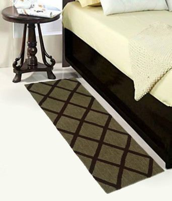 Woolpik Brown Polyester Runner(2 cm,  X 5 cm, Rectangle)