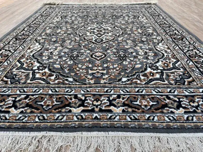 ato Silver Acrylic Carpet(120 cm,  X 150 cm, Rectangle)