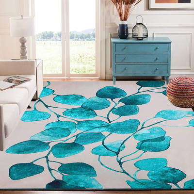 STATUS White Polyester Carpet(4 cm,  X 6 cm, Rectangle)