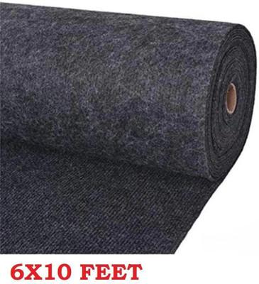 KAYNAT CARPET 180 cm  X 300 cm Nylon Carpet(Rectangle, Black, Grey)