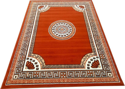 ARIBACARPET Red Polypropylene Carpet(4 ft,  X 6 ft, Rectangle)