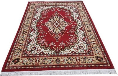 IP FASHION 180 cm  X 240 cm Polyester Carpet(Rectangle, Red)