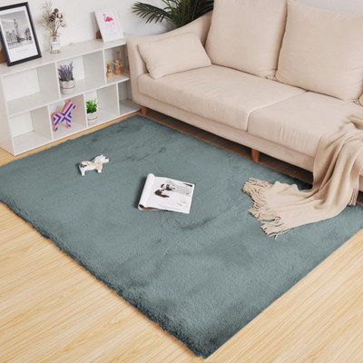 Acarpet Light Green Polyester Carpet(120 cm,  X 180 cm, Rectangle)