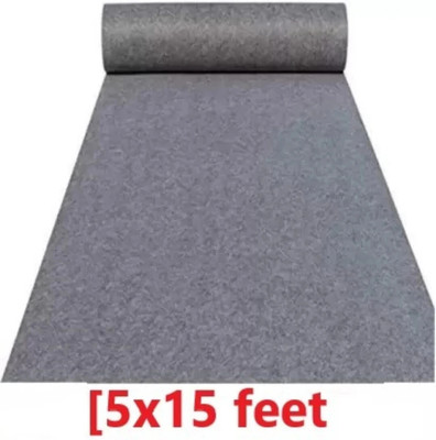 Samjeeda Handloom carpets Silver Synthetic Carpet(152 cm,  X 456 cm, Rectangle)