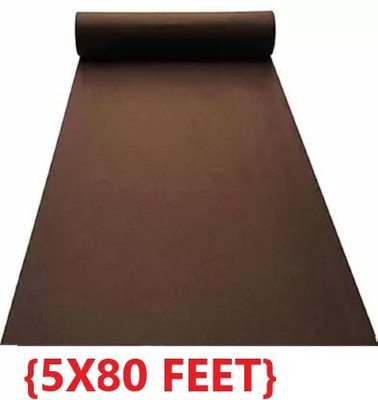 Acarpet Brown Synthetic Carpet(5 ft,  X 80 ft, Rectangle)
