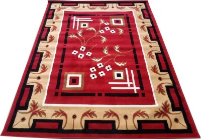 carpetstar Red Acrylic Carpet(4 cm,  X 5 cm, Rectangle)