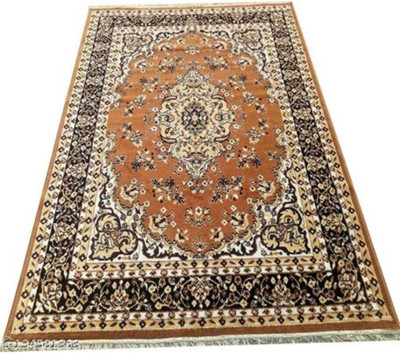 Ra handloom carpet Multicolor Silk Carpet(8 ft,  X 6 ft, Rectangle)