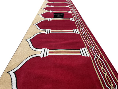 Shag Weaving Carpet 120 cm  X 900 cm Acrylic Carpet(Rectangle, Red)