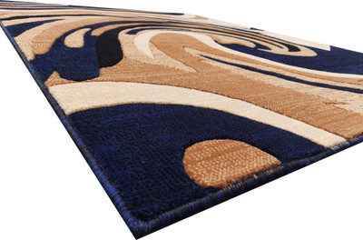 Acarpet Blue Acrylic Carpet(6 ft,  X 8 ft, Rectangle)