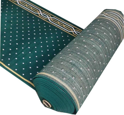 Ra handloom carpet Green Acrylic Carpet(120 cm,  X 960 cm, Rectangle)