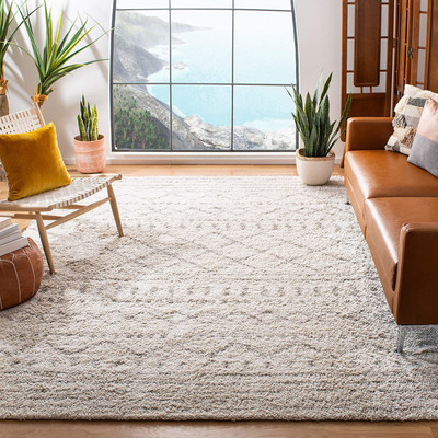 RM Handloom Beige Polyester Carpet(2 ft,  X 6 ft, Rectangle)