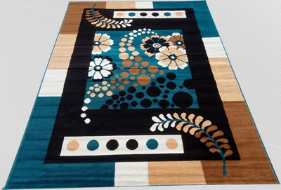 GHCARPETS Blue Acrylic Carpet(180 cm,  X 240 cm, Rectangle)