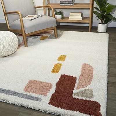 shopgallery Multicolor Polyester Carpet(92 cm,  X 153 cm, Rectangle)