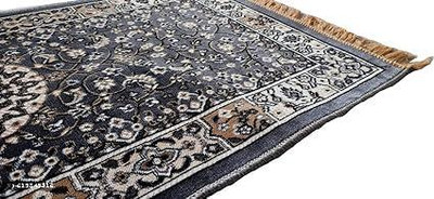 FLOORIFYCARPET 60 cm  X 180 cm Polyester Carpet(Rectangle, Black)