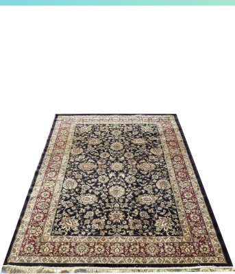 Carpetweaver Red, Maroon, Black Silk Carpet(150 cm,  X 210 cm, Rectangle)