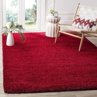 shopgallery Red Polyester Area Rug(92 cm,  X 153 cm, Rectangle)