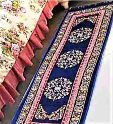 NEW GLITER Multicolor Velvet Carpet(2 cm,  X 6 cm, Rectangle)