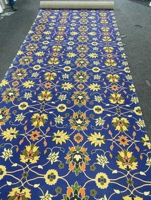 Ra handloom carpets Red Synthetic Carpet(152 cm,  X 304 cm, Rectangle)