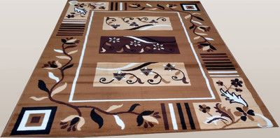 GHCARPETS Gold Acrylic Carpet(180 cm,  X 240 cm, Rectangle)