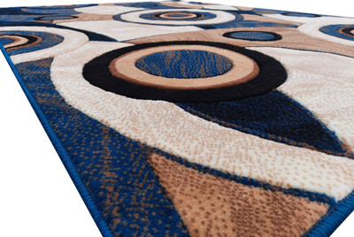Acarpet Blue Polypropylene Carpet(6 ft,  X 8 ft, Rectangle)