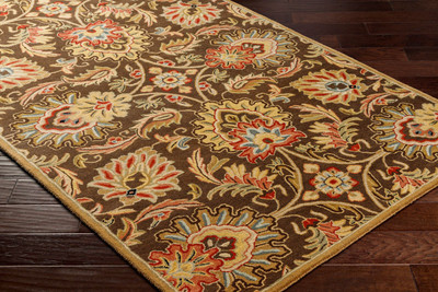 Surya Living Multicolor Wool Carpet(2 ft,  X 3 ft, Rectangle)