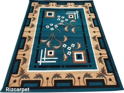 Rizcarpet Blue Acrylic Carpet(150 cm,  X 195 cm, Rectangle)