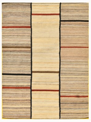 Prashia Collection Multicolor Wool Dhurrie(4 ft,  X 6 ft, Rectangle)
