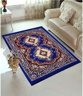 JUSTWAY Multicolor Jute Carpet(5 ft,  X 7 ft, Rectangle)