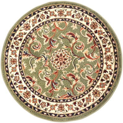 ABABEEL EXPRESS Green Acrylic Carpet(10 cm,  X 120 cm, Circle)