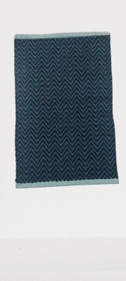 Aradhyastore Dark Blue Cotton Carpet(60 cm,  X 40 cm, Rectangle)